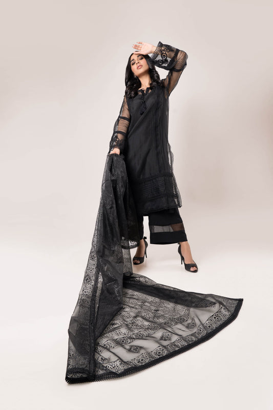 Black organza set